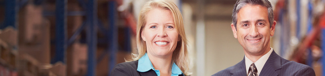 smiling business people